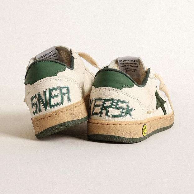 Παιδικό Αθλητικό Παπούτσι Golden Goose Ecru - Green