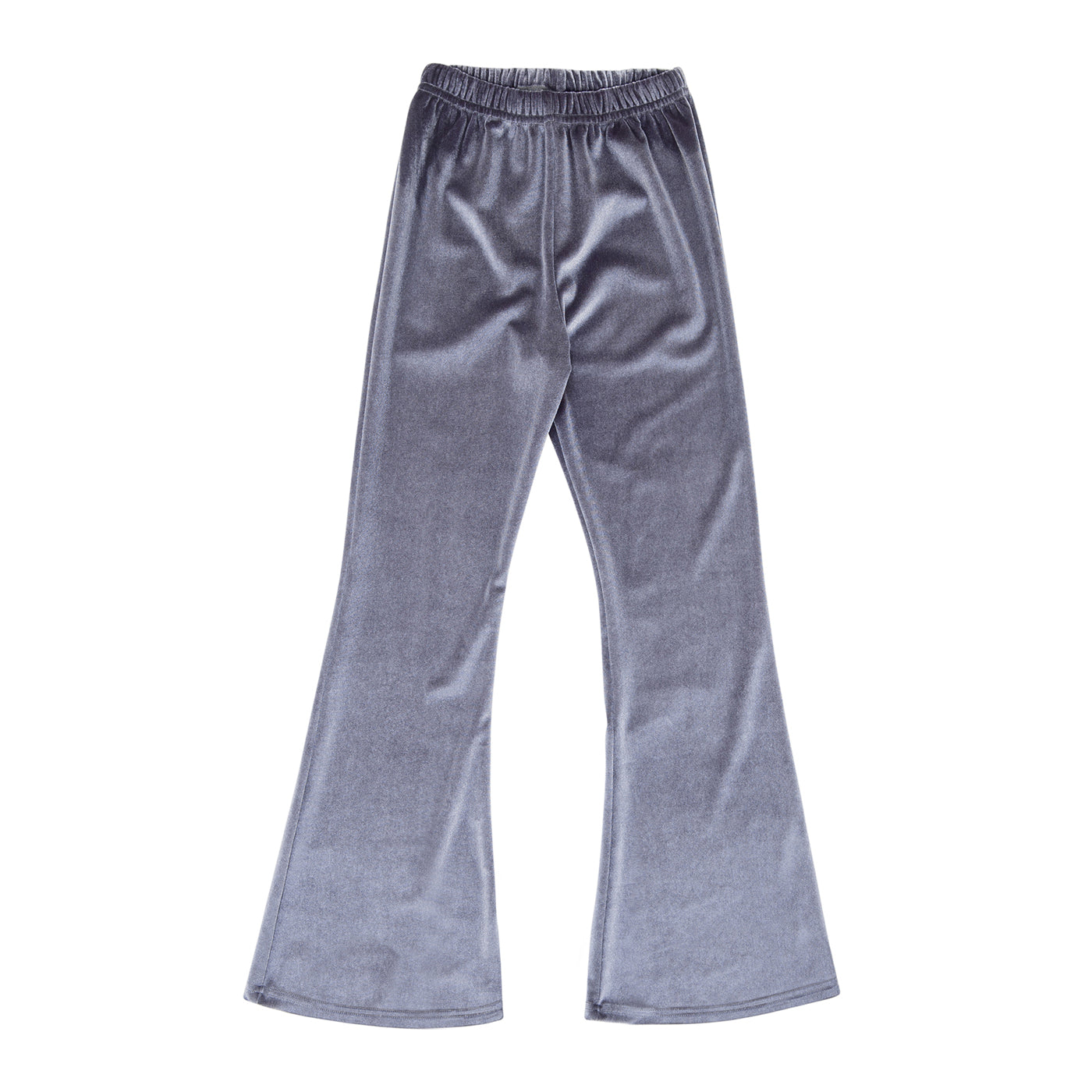 12B.greyvlv # Kids Velvet Leggings Grey