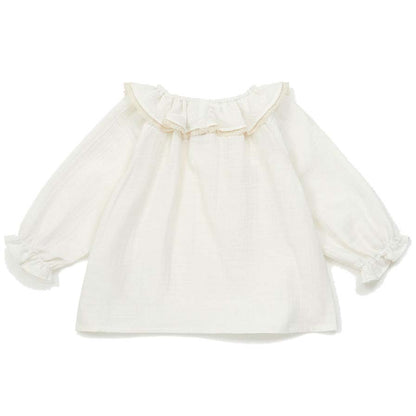 Βρεφική Μπλούζα με Φρου-Φρου Εκρού