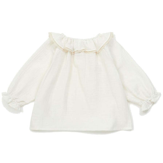 Βρεφική Μπλούζα με Φρου-Φρου Εκρού