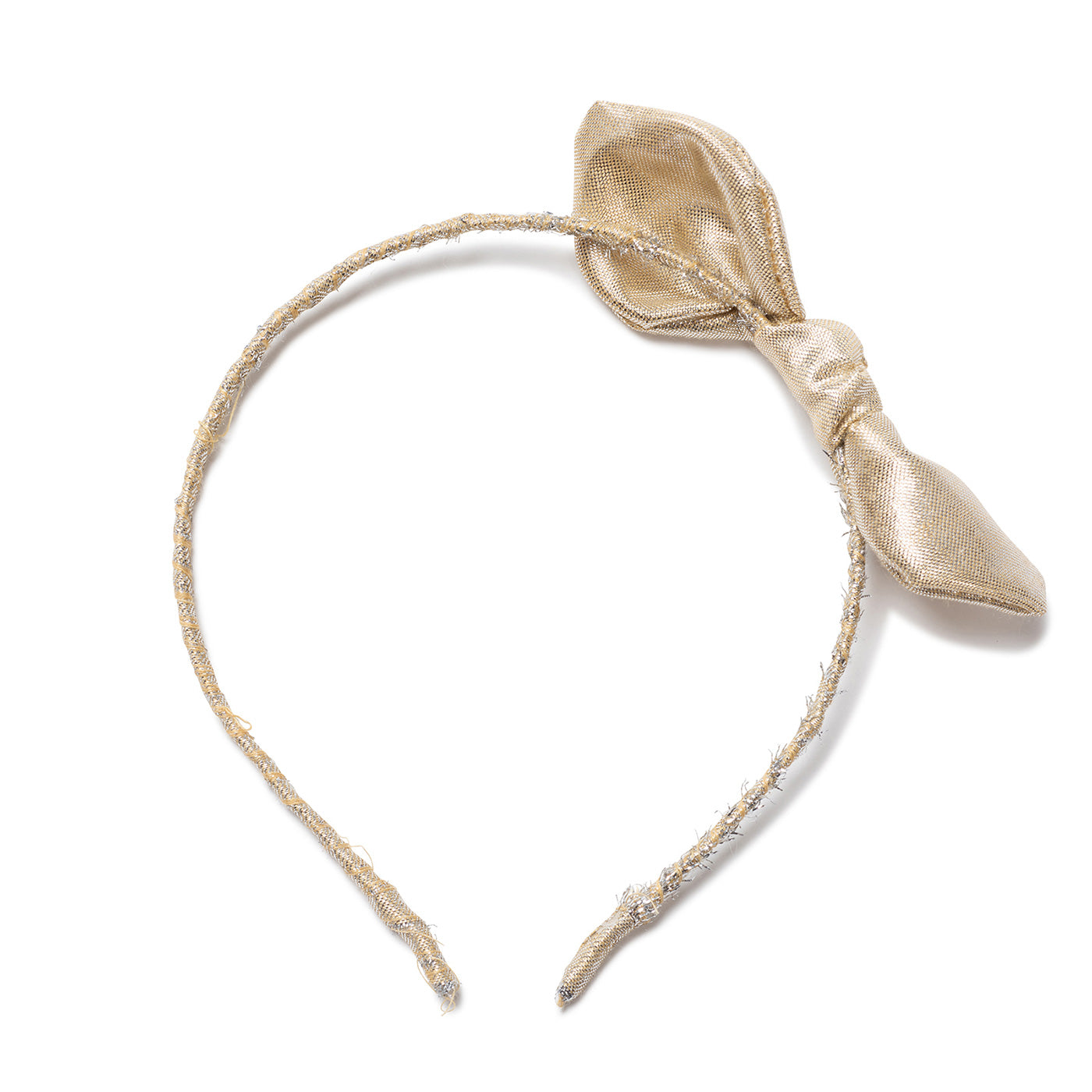 Παιδική Στέκα Μαλλιών με Φιόγκο Χρυσή