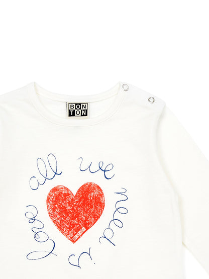Βρεφική Μακρυμάνικη Μπλούζα Love