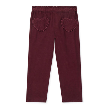 Παιδικό Παντελόνι με Τσέπες Καρδιά Maroon