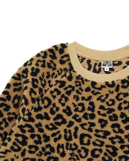 Παιδικό Φούτερ Leopard Sherpa