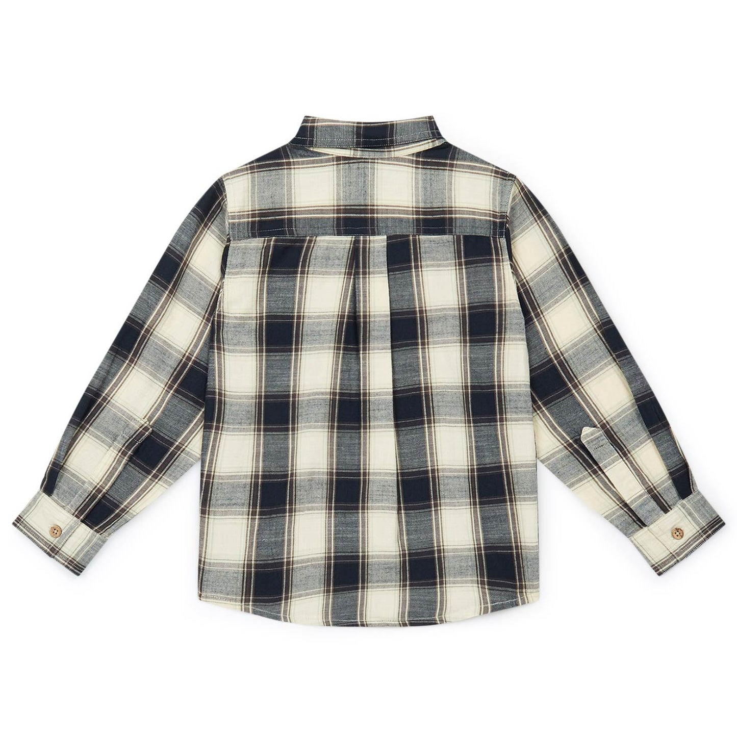 Παιδικό Πουκάμισο Καρό Εκρού