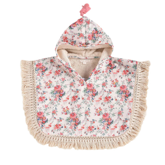 52A.HBI-S25-B0243 # Παιδική Πετσέτα Πόντσο Mael Cream Rosa Festa