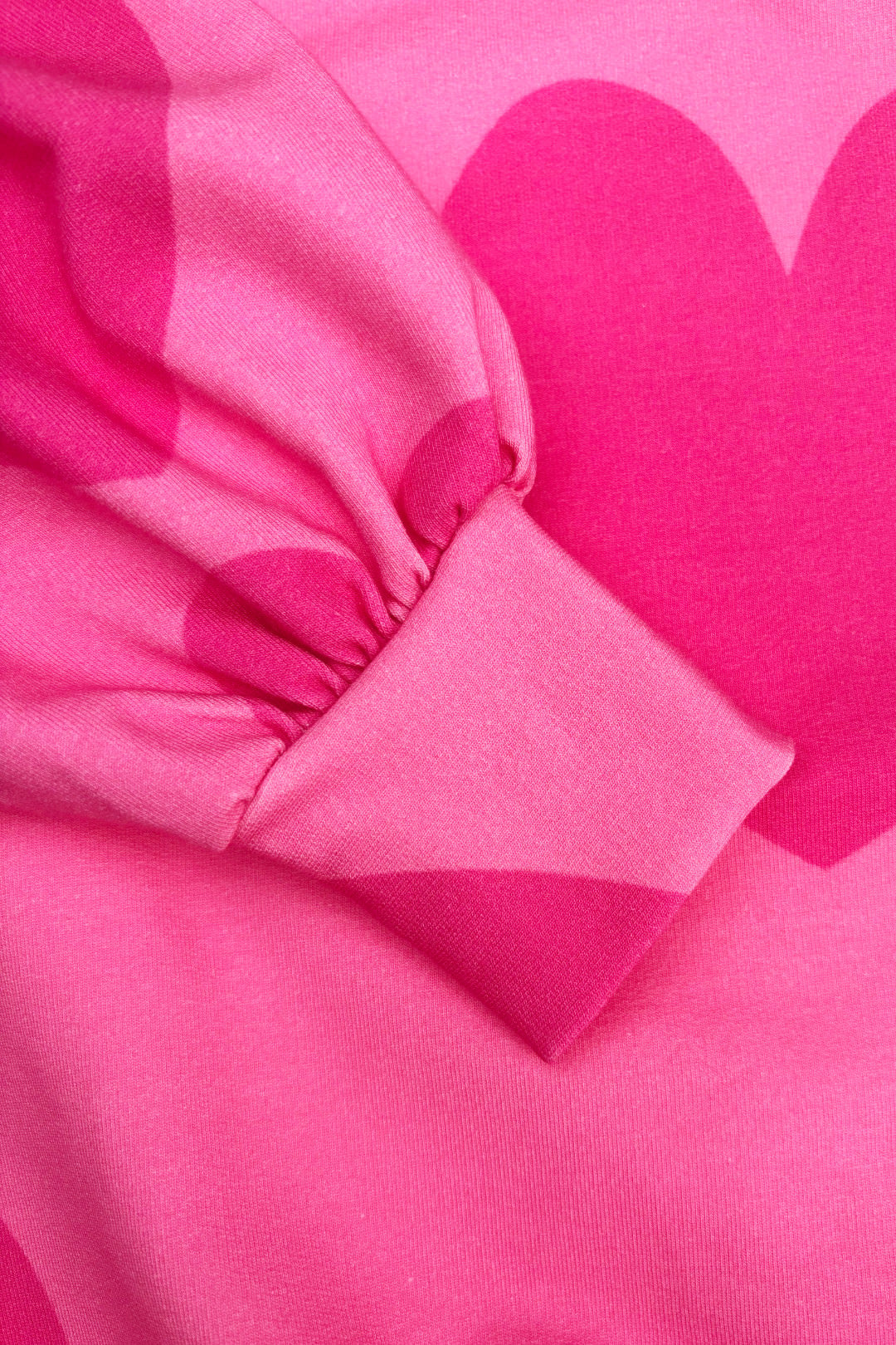 52B.HEARTS PINK _PUFF # Kid's Hoodie Hearts Pink