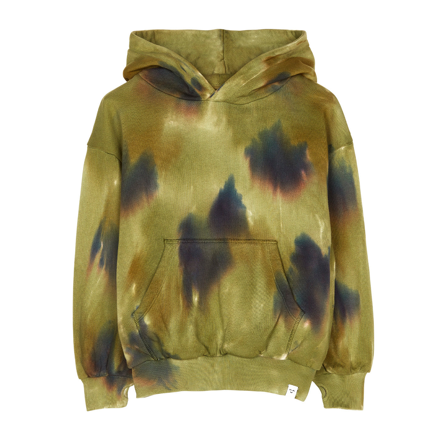 Παιδική Μπλούζα Φούτερ Dark Olive Tie & Dye