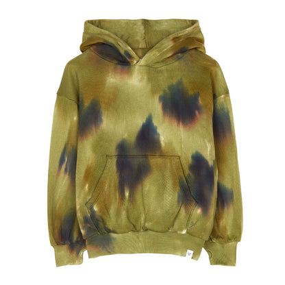 Παιδική Μπλούζα Φούτερ Dark Olive Tie & Dye