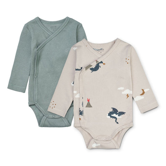 Σετ Βρεφικά Φορμάκια Little Dragon / Dark Sandy