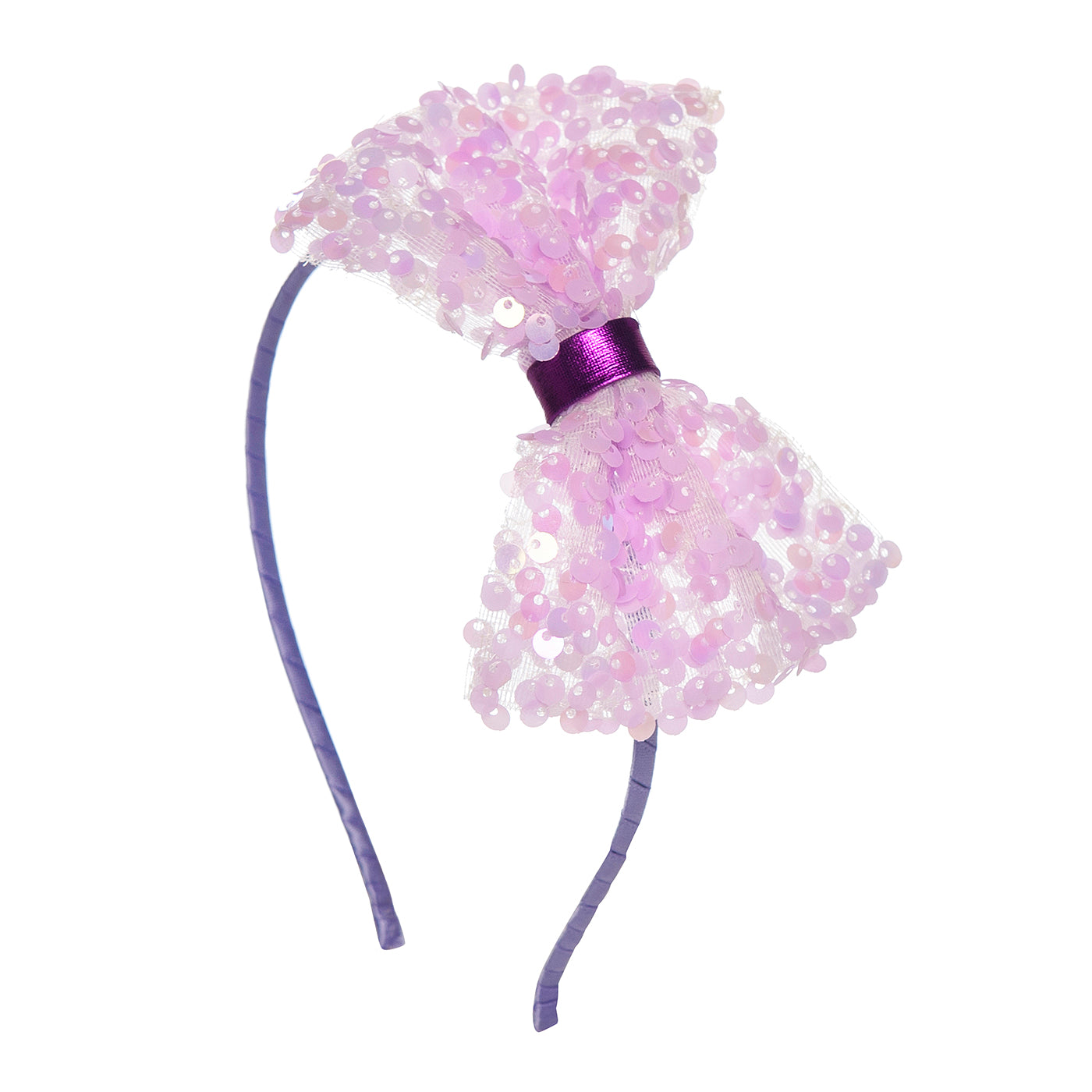 Παιδική Στέκα Μαλλιών Soft Bow Purple