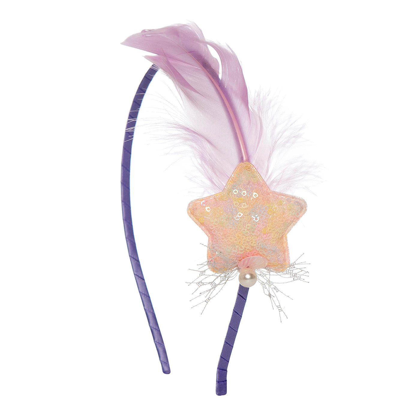Παιδική Στέκα Μαλλιών Feather & Star Purple