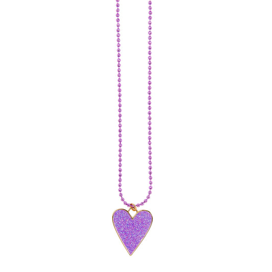 Παιδικό Κολιέ Heart Purple