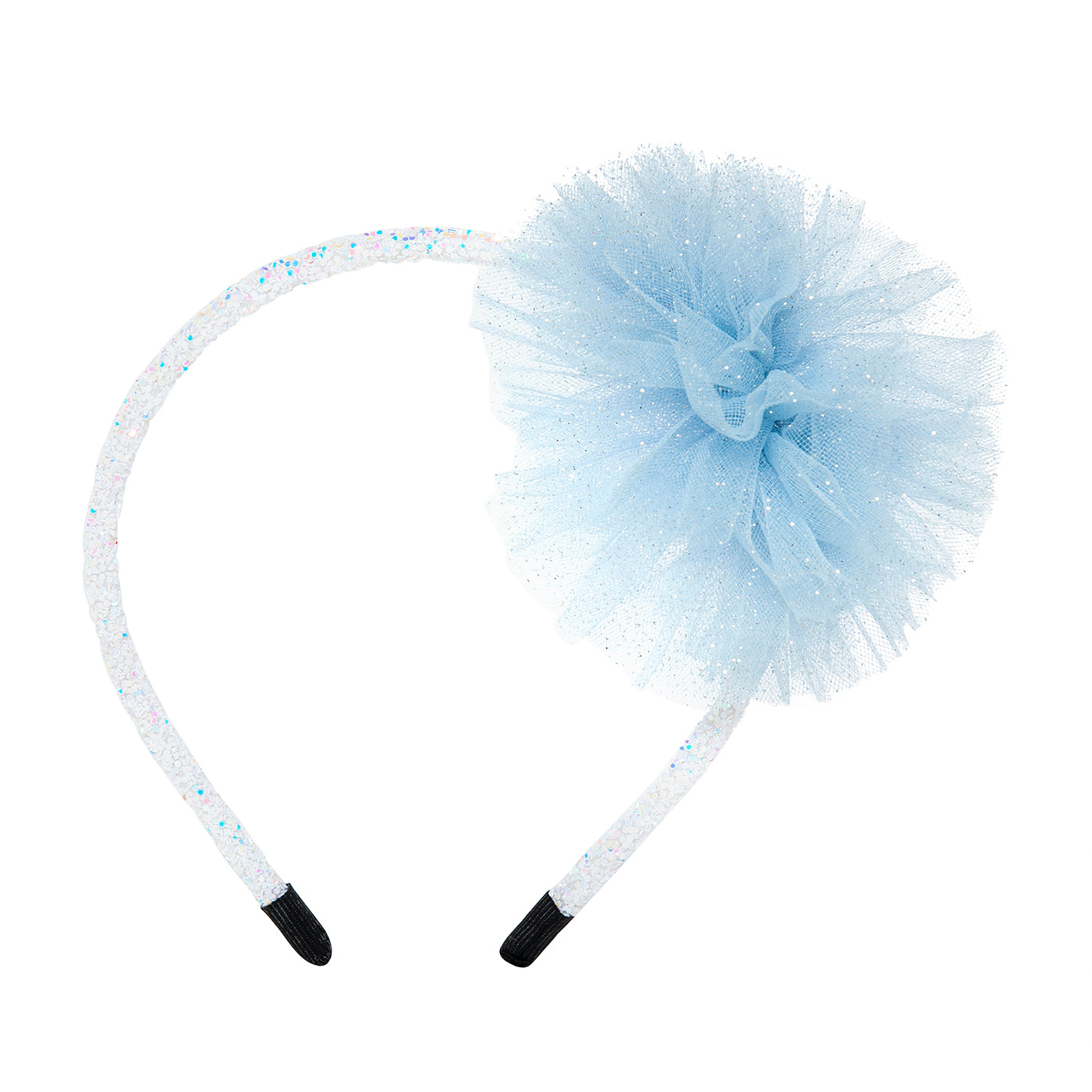 Παιδική Στέκα Μαλλιών Sparkle Pom Pom Light Blue