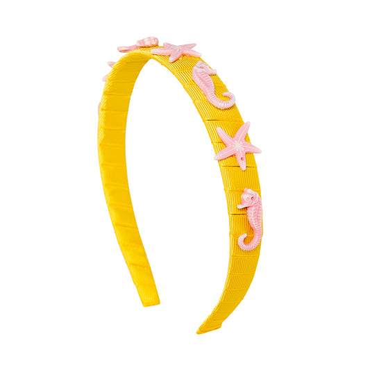 Παιδική Στέκα Μαλλιών Seahorse Yellow