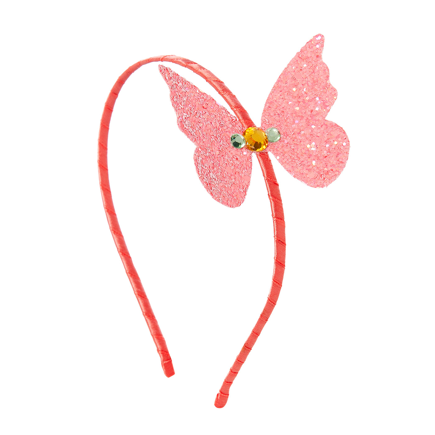 Παιδική Στέκα Μαλλιών Sparkle Butterfly Coral