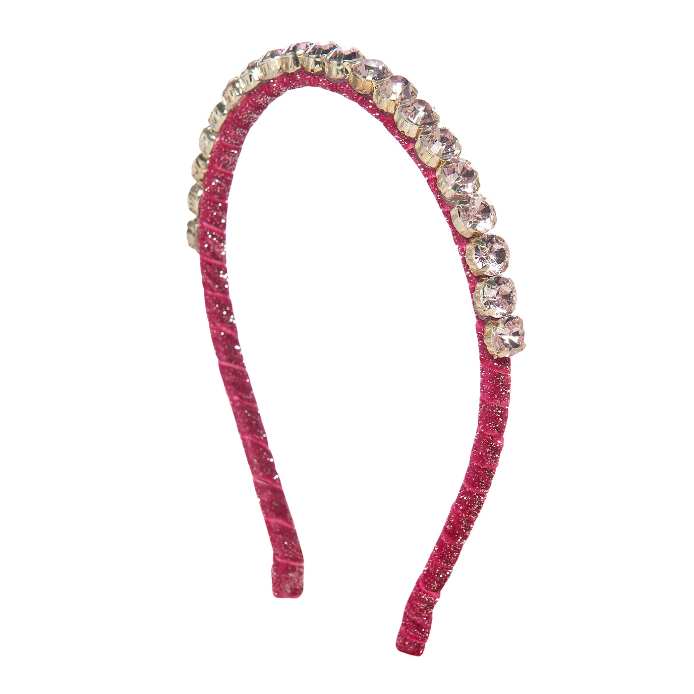 Kids Velvet Headband with Crystals