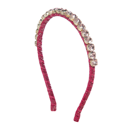Kids Velvet Headband with Crystals