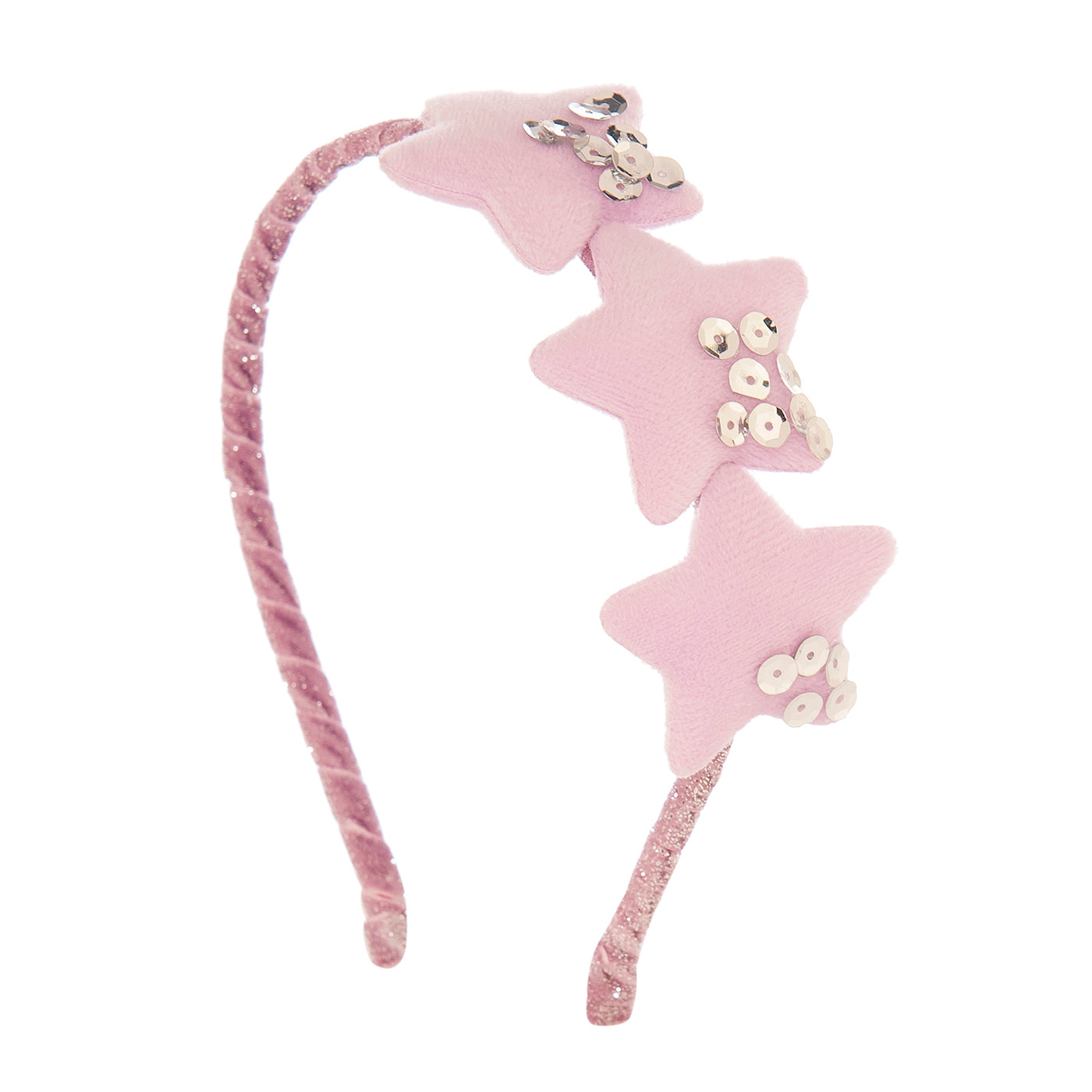 Children's Hair Stick Velvet Star Lilac