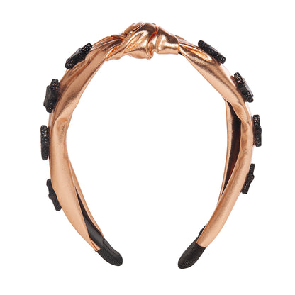 Παιδική Στέκα Μαλλιών Tiara Metallic Bronze Stars
