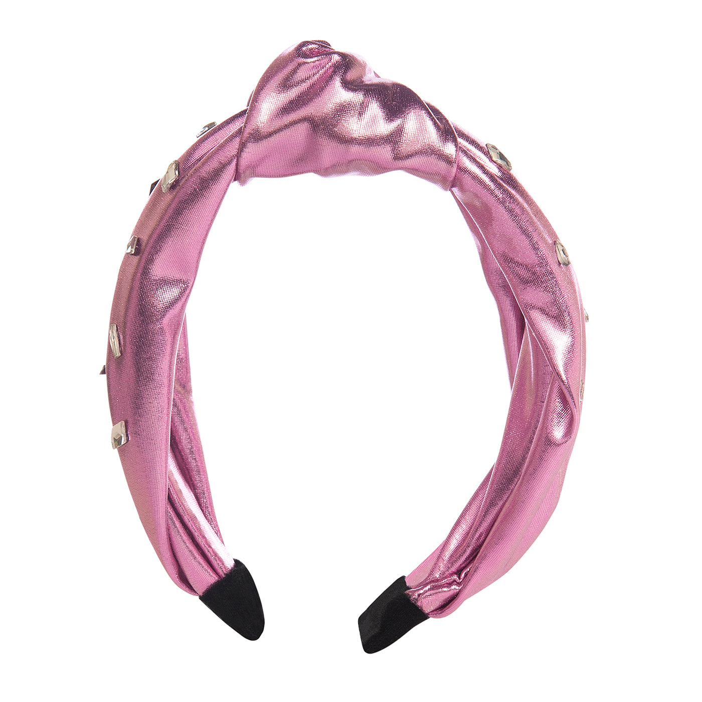 Kids Headband Tiara Metallic Pink