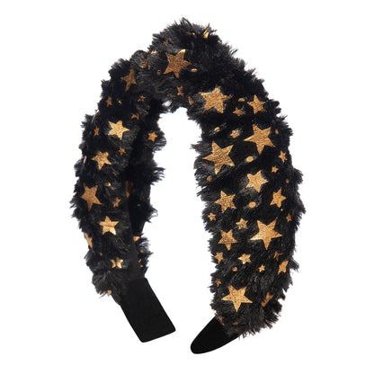 Kids Faux Fur Heaband with Stars