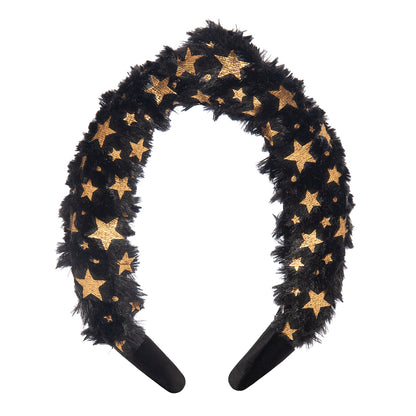 Kids Faux Fur Heaband with Stars