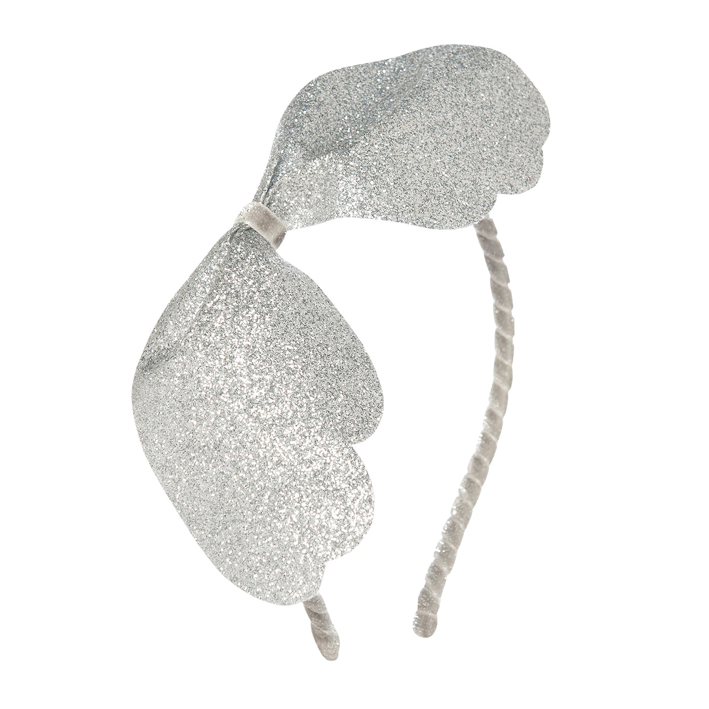 Kids Headband Angel Wings Silver