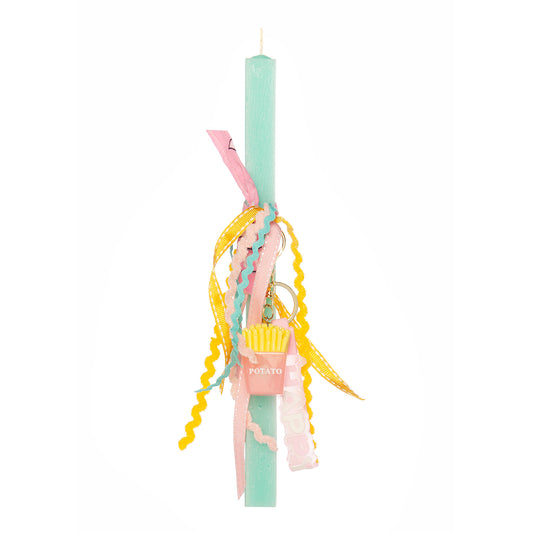 99.cand-potatoes # Easter Candle with Bag Charm Fries 