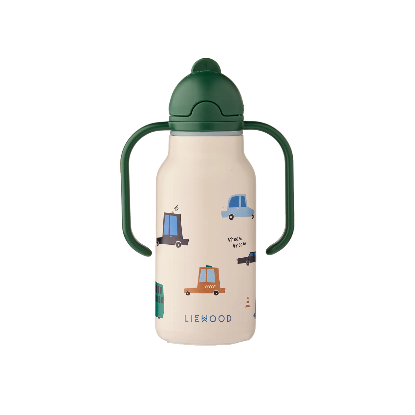 99.LW19618_2780 # Kids Insulated Water Bottle 250ml Cars Sandy