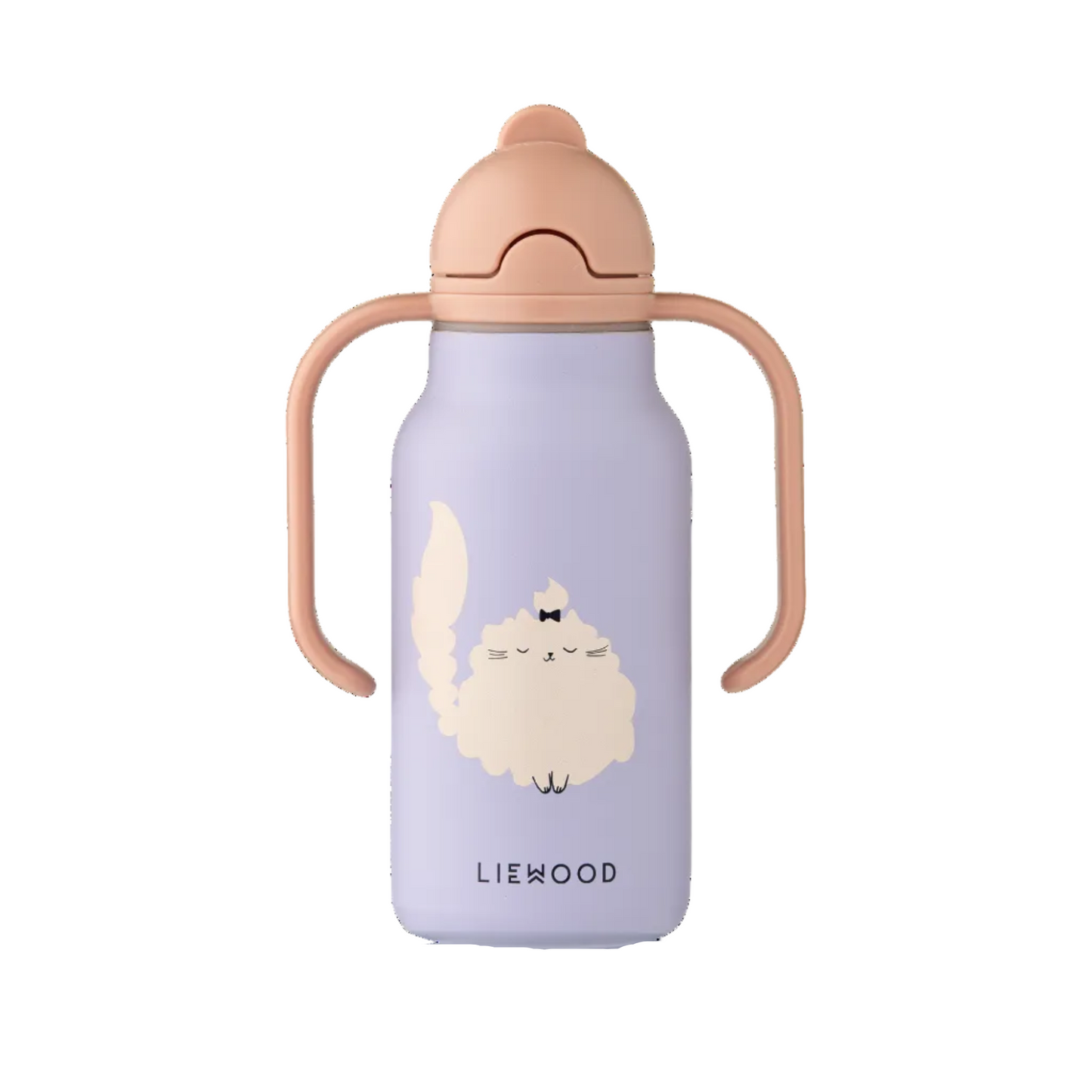 99.LW19618_2781 # Kids Insulated Bottle 250 ml Cat Warm Lilac