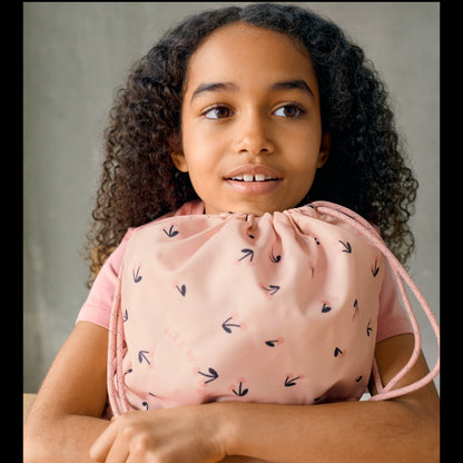 99.LW20486_2785 # Kids Drawstring Backpack Danella Cherry Heart Rosey 