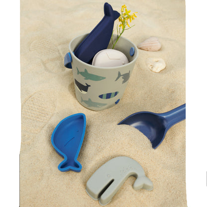 99.LW20558_2619 # Beach Set Gilma Shark Dove Blue 