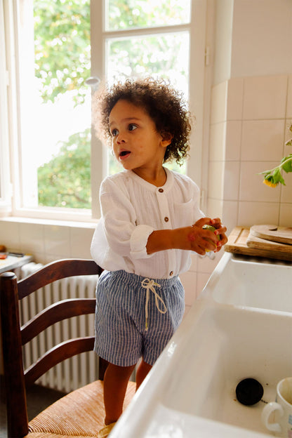 52A.MRI-S25-S0091 # Παιδικό Πουκάμισο Λευκό Amod