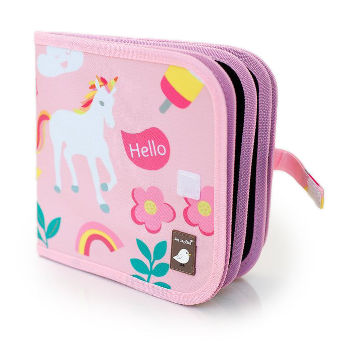 Βιβλίο Ζωγραφικής με Σελίδες Μαυροπίνακα Unicorns