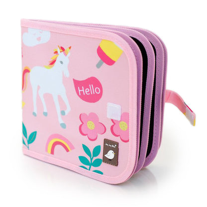Βιβλίο Ζωγραφικής με Σελίδες Μαυροπίνακα Unicorns