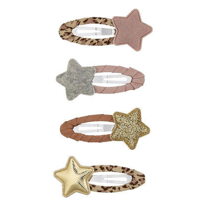 Παιδικά Κλιπς Μαλλιών Stars Leopard