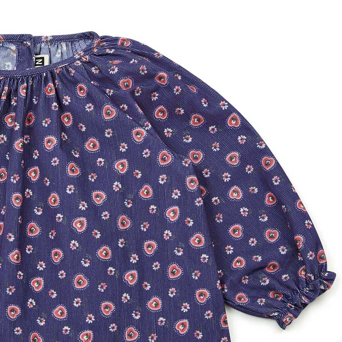 Βρεφικό Φόρεμα με Καρδιές Navy