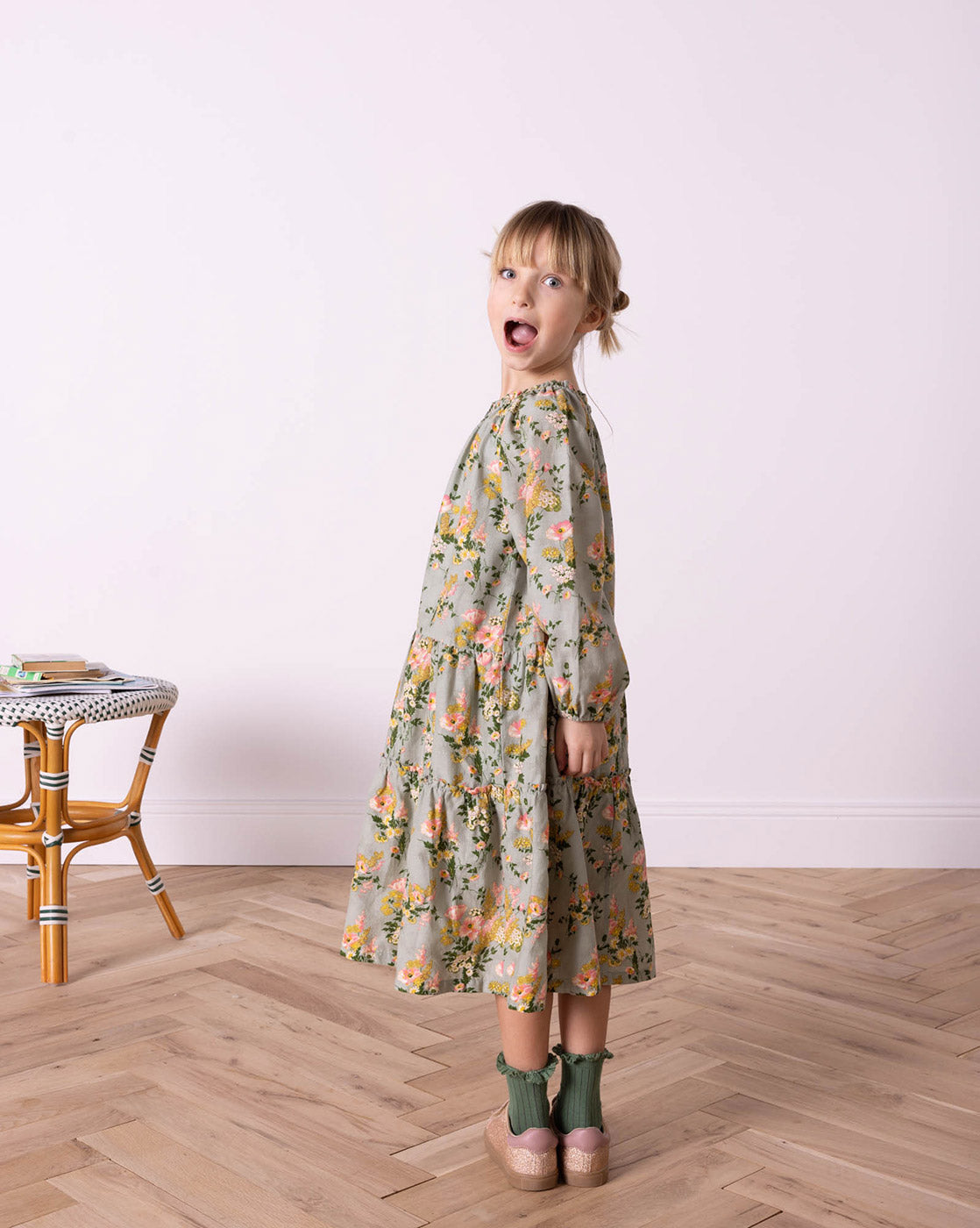 Παιδικό Φόρεμα Vintage Fleur