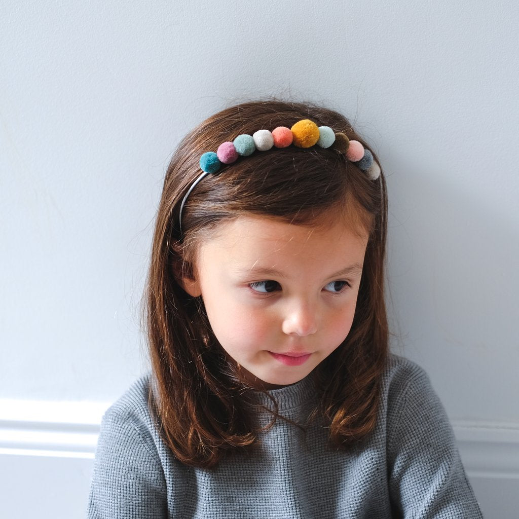 Παιδική Στέκα Μαλλιών Pom-Pom