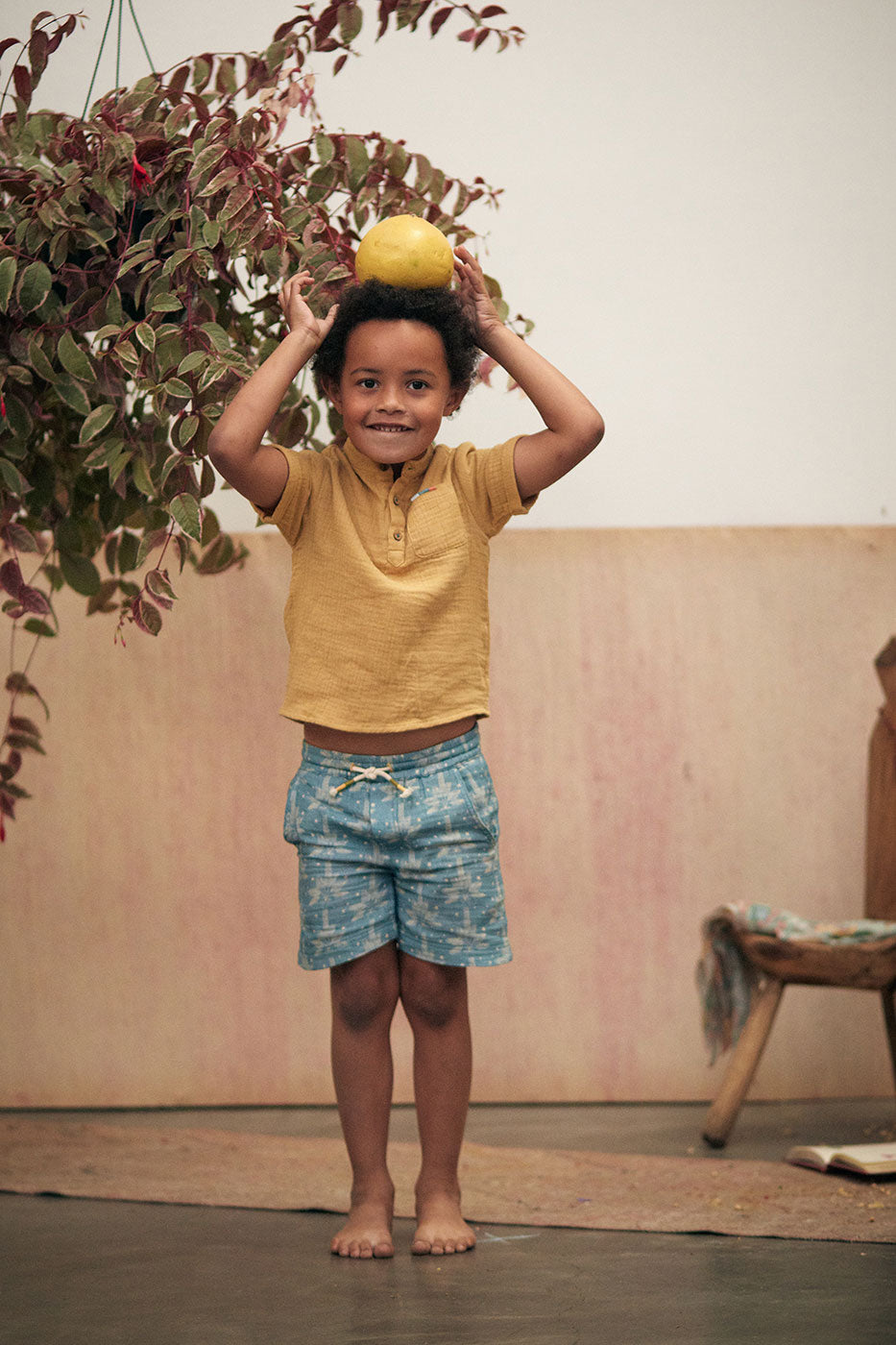 Παιδικό Σορτς Obiki Blue Peacock