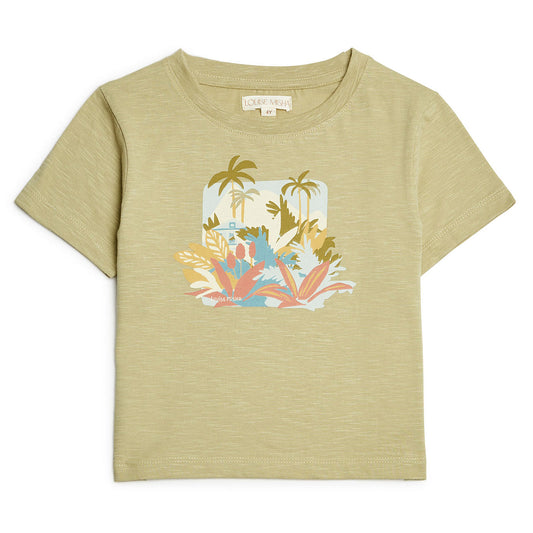 Βρεφική Μπλούζα T-Shirt Palms Light Khaki