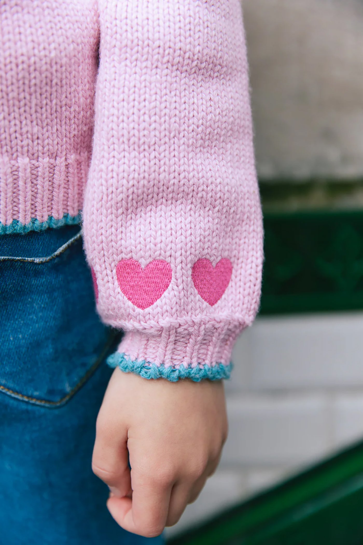 42B.MTF100025A # Kids Knitted Cardigan Rose Princesse
