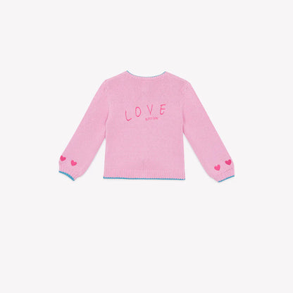 42B.MTF100025A # Kids Knitted Cardigan Rose Princesse