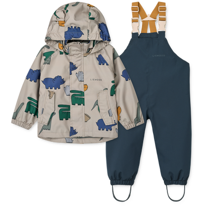 99.LW19910_2168 # Baby Rainwear Set Manu Dinosaurs 