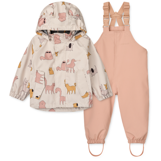 99.LW19910_2503 # Βρεφικό Αδιάβροχο Σετ Manu Cats and Dogs