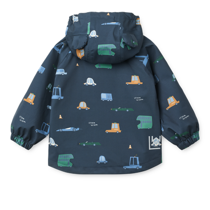 99.LW19910_2782 # Βρεφικό Αδιάβροχο Σετ Manu Cars Classic Navy