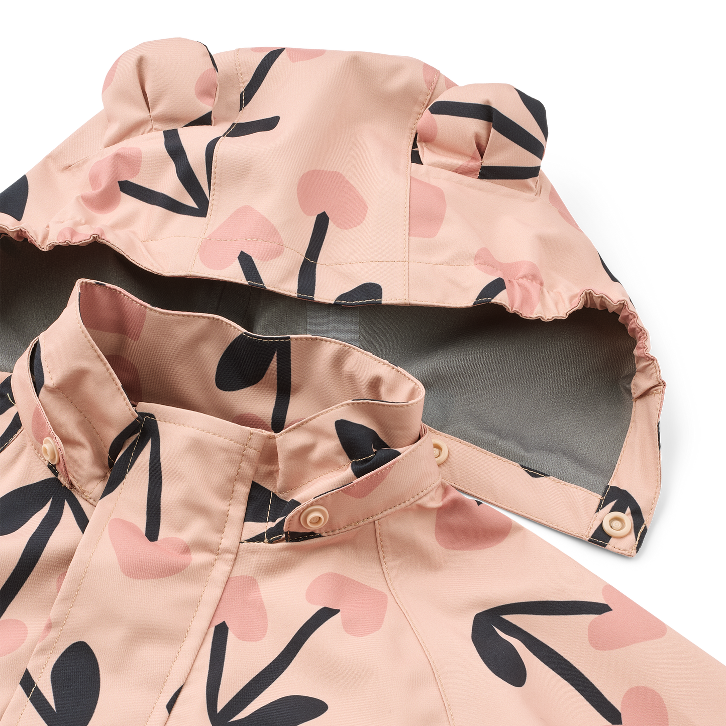 99.LW19910_2808 # Βρεφικό Αδιάβροχο Σετ Manu Cherry Heart Rosey