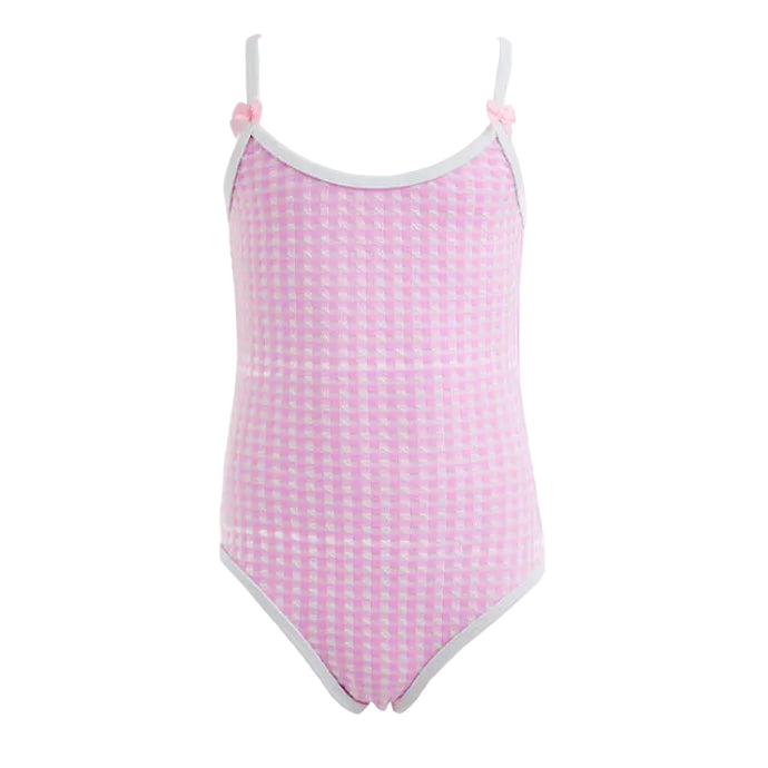 62A.Mikela_one_pink_carreaux # Kids One-Piece Swimsuit Mikela Pink Carreaux 