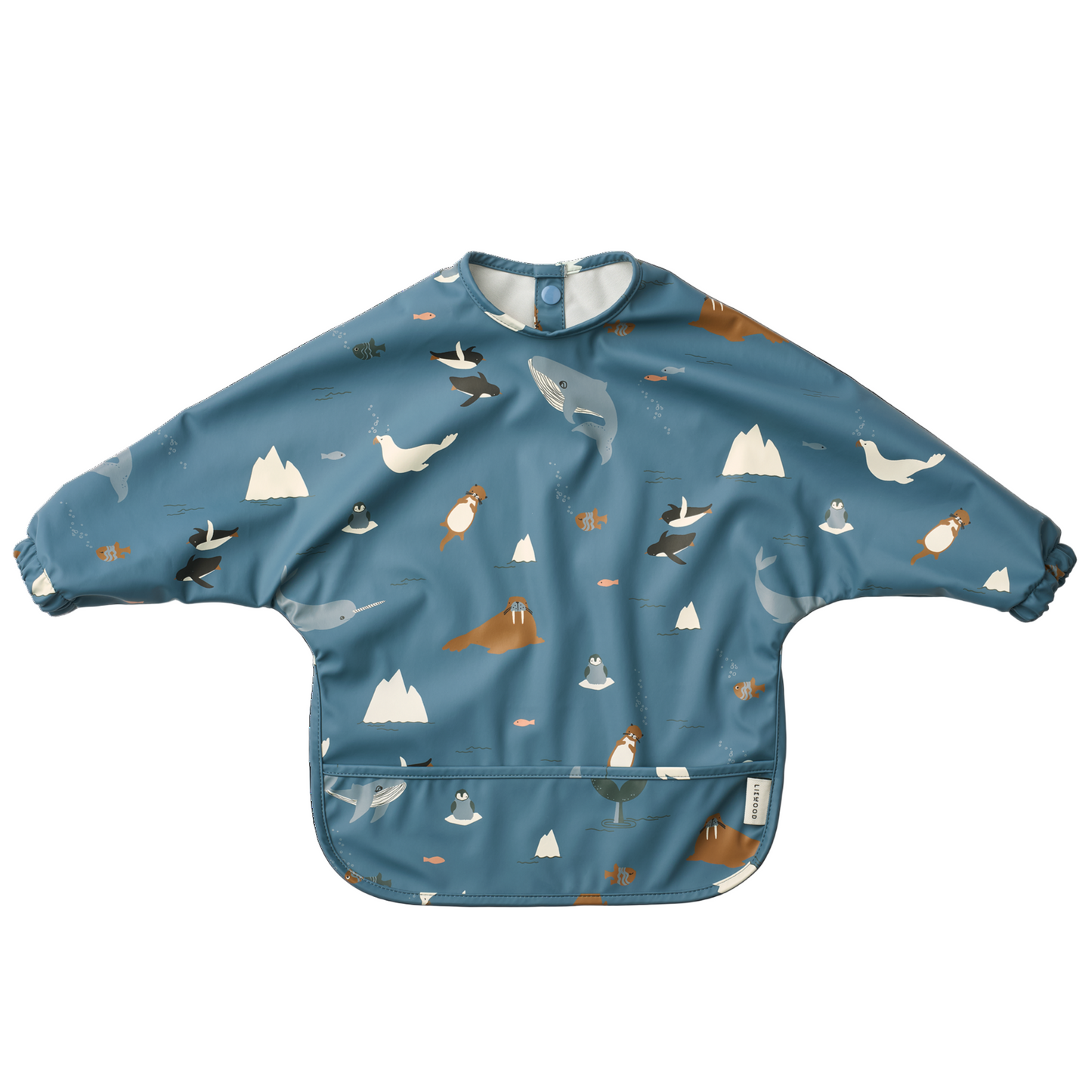 99.LW18136_2501 # Soft Bib for Play & Food Arctic Sea Ocean View